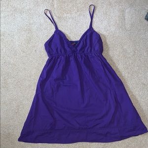 Purple thin strap summer dress!